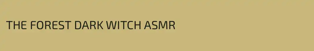 THE FOREST DARK WITCH ASMR